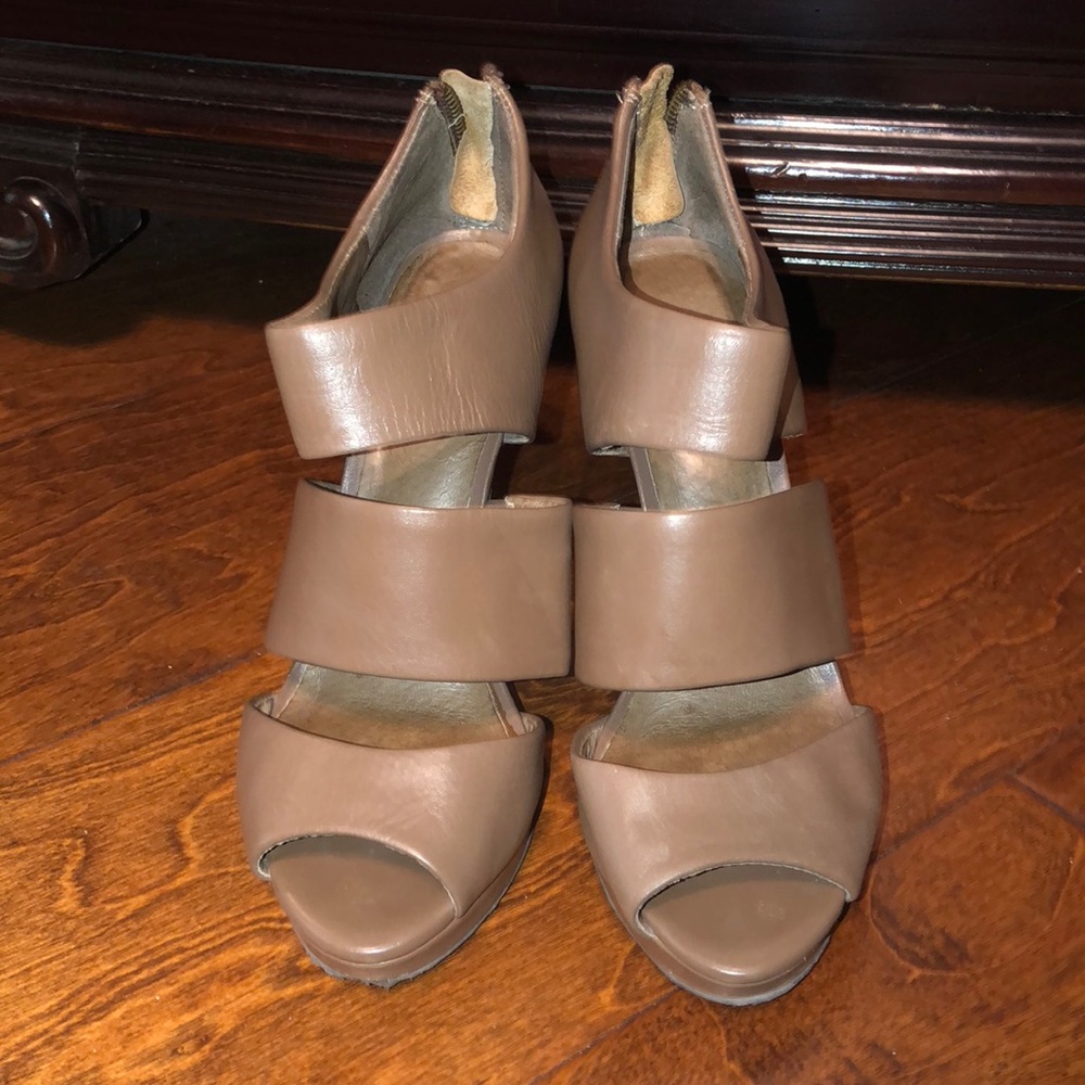 brown leather shoes !!